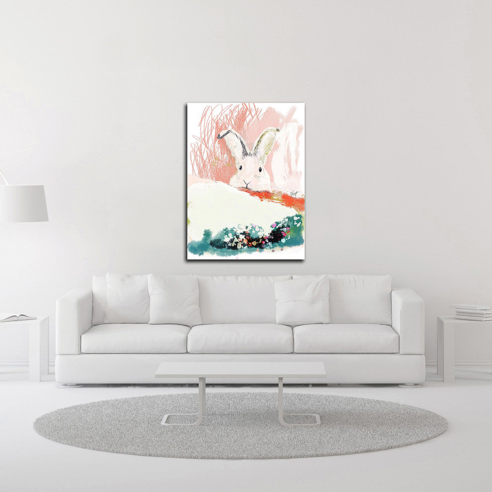 Bunny in the Garden by Niya Christine, Print on Canvas, 18" x 24"