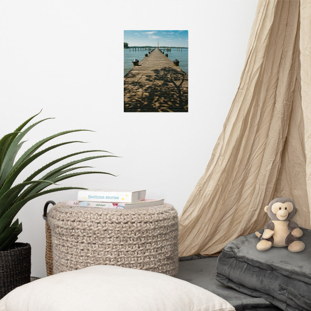 Endless Dock Landscape Photography Unframed Wall Art Print, 11" X 14"