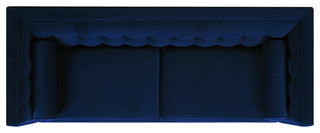 Jack 84" Modern Tuxedo Tufted Sofa, Navy Blue Velvet