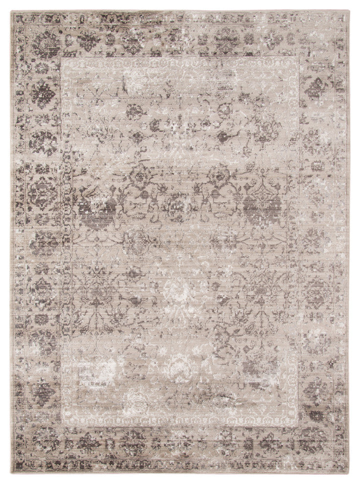 Cambridge Area Rug, Gray, 2' x 3'3", Bordered