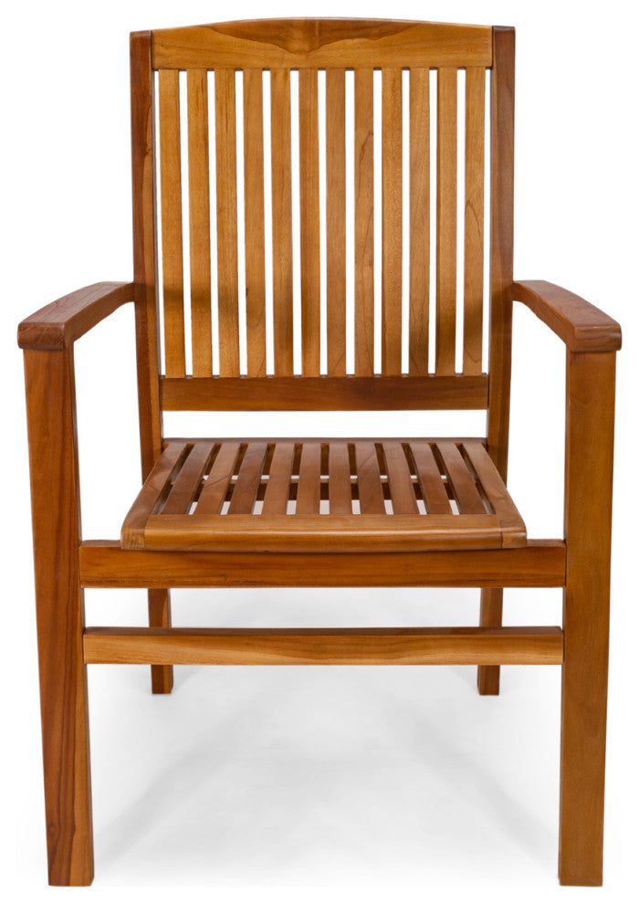 5-Piece Butterfly Stacking Chair Set and Cushion, White