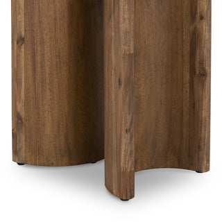 Paden End Table-Seasoned Brown Acacia