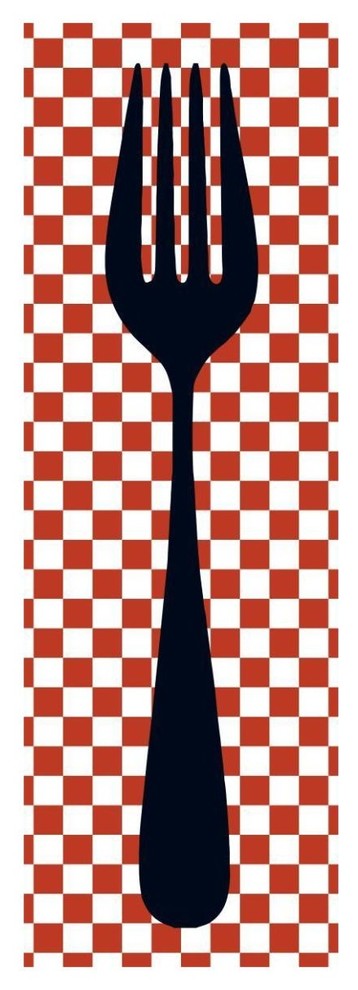 "Mealtime: Picnic - Fork" Digital Paper Print by BG.Studio, 20"x56"