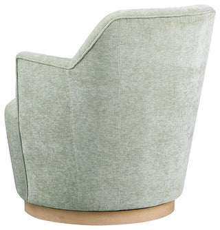 Clarita Swivel Accent Chair, Mint, Chenille Fabric