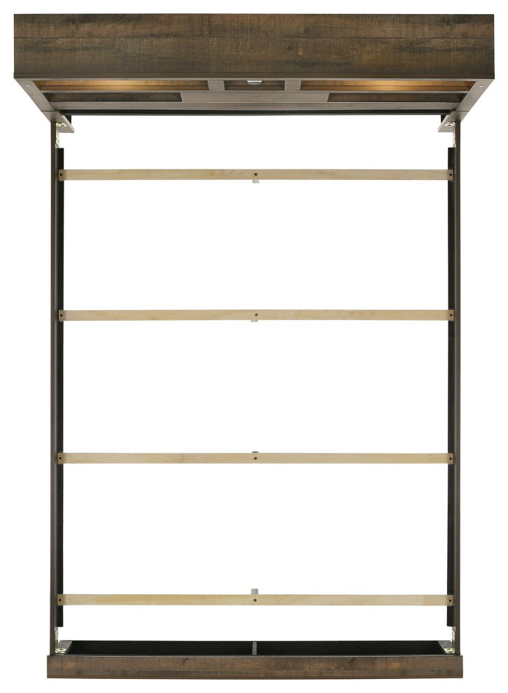Picket House Furnishings Beckett Bookcase Panel 6PC Bedroom Set with Bluetooth