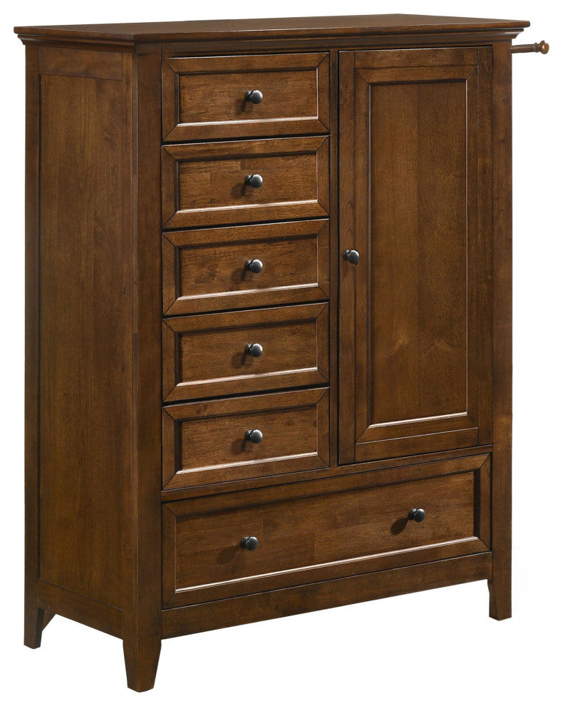 San Mateo Youth 6-Drawer Transitional-Style Tuscan Chifferobe, Tuscan