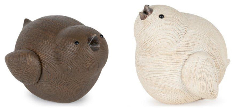 Bird, 2-Piece Set, 4"Lx3.5"H Resin