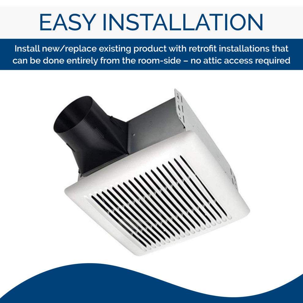 AE110 Invent FlexENERGY STAR Qualified Single-Speed Ventilation Fan, 80 Cfm