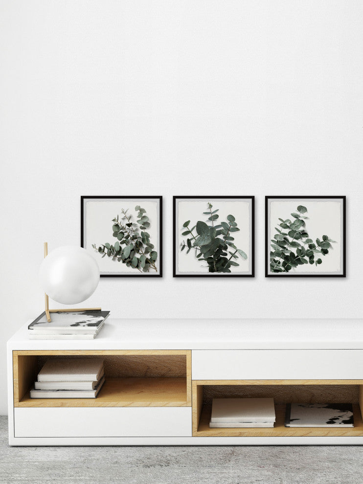 Every Leaf Is a Flower Triptych, 3-Piece Set, 32x32 Panels