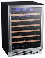 EdgeStar CWR532SZ 24"W 53 Bottle Built-In Single Zone Wine Cooler - Stainless