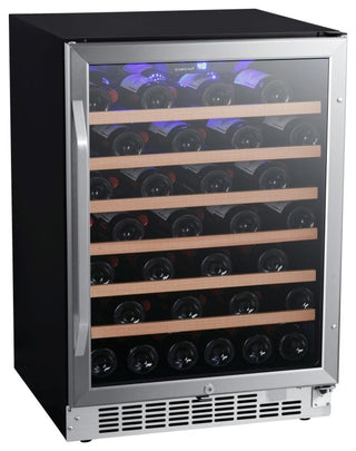 EdgeStar CWR532SZ 24"W 53 Bottle Built-In Single Zone Wine Cooler - Stainless