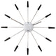 NeXtime Plug Inn Spoke Wall Clock, Black