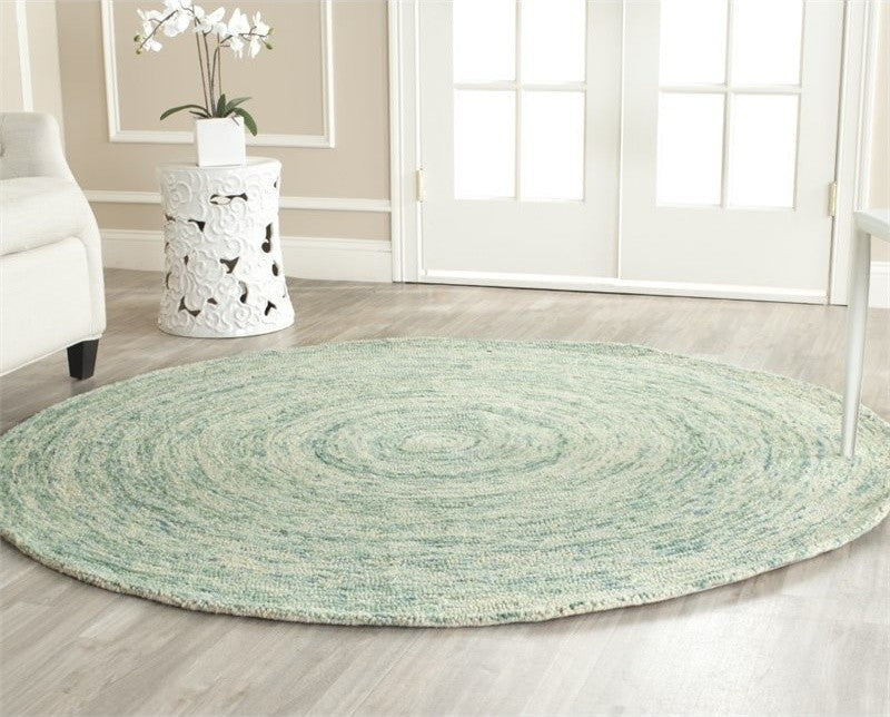 Safavieh Ikat IKT635A 8'' Round Ivory Rug