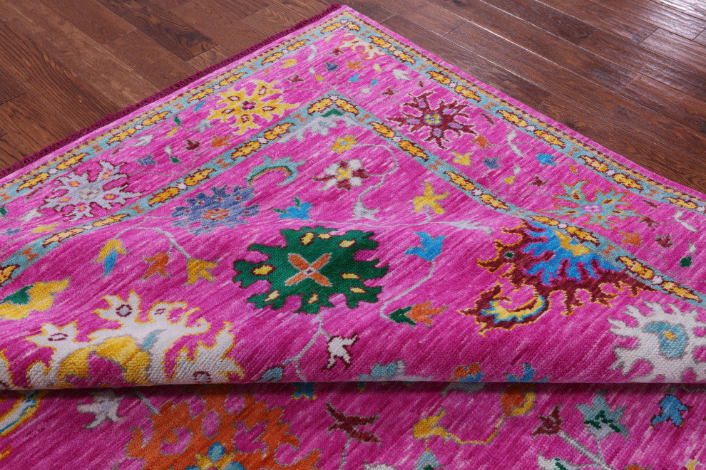 Handmade Turkish Oushak Wool Rug 8' 5" X 10' 2" - Q15590