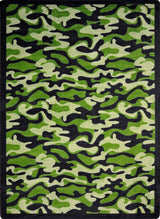 Kaleidoscope Rug, Funky Camo, 7'8"x10'9", Green
