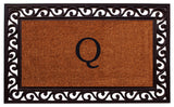 Rembrandt Monogram Doormat 18"x30", Letter Q