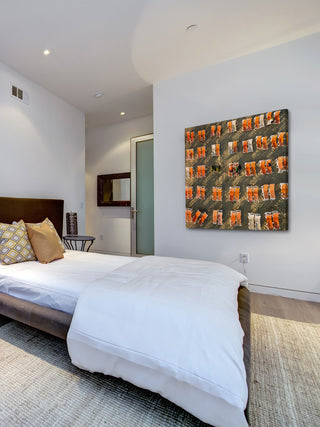 "Orange Beach Chairs" Print on Canvas by Karolis Janulis