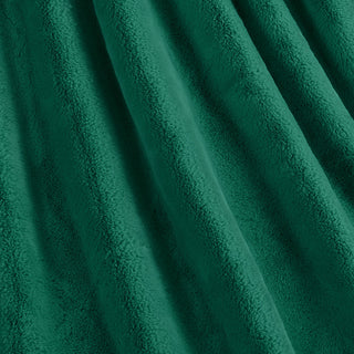 Fox Faux Fur Throw Blanket, Teal Green, 50''x60''