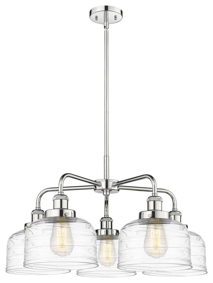 Innovations Bell 5 26" Chandelier Polished Chrome