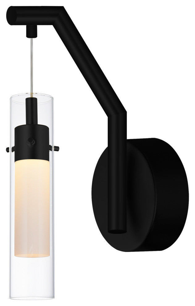 Olinda LED Integrated Black Wall Light