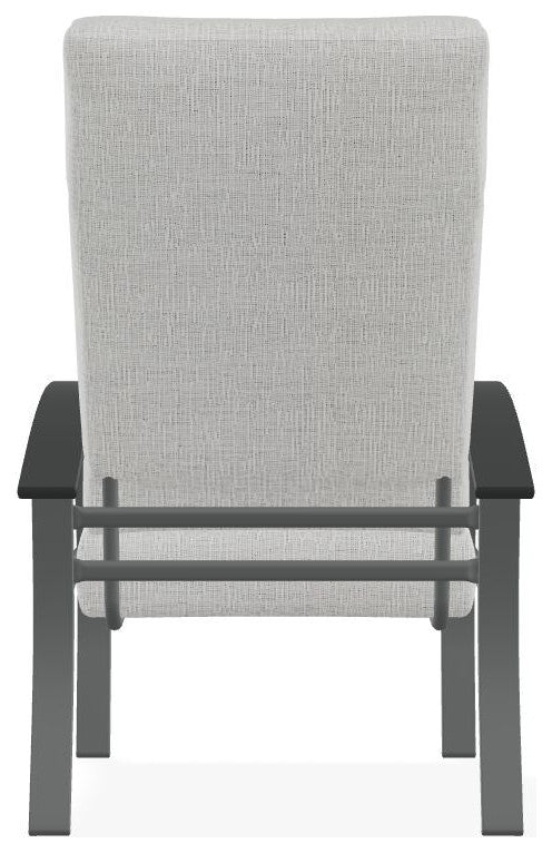 Belle Isle Cushion Outdoor Armchair, Grasscloth Cloud/Graphite