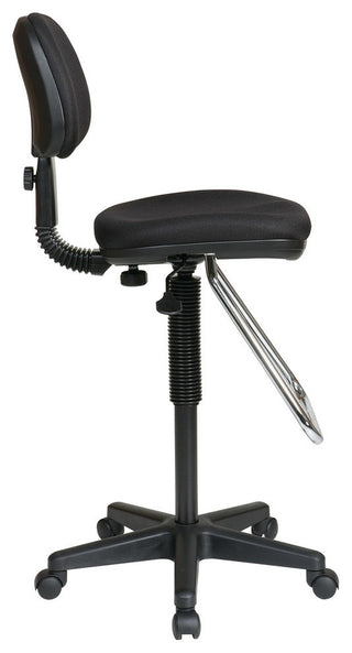 Economical Chair With Chrome Teardrop Footrest