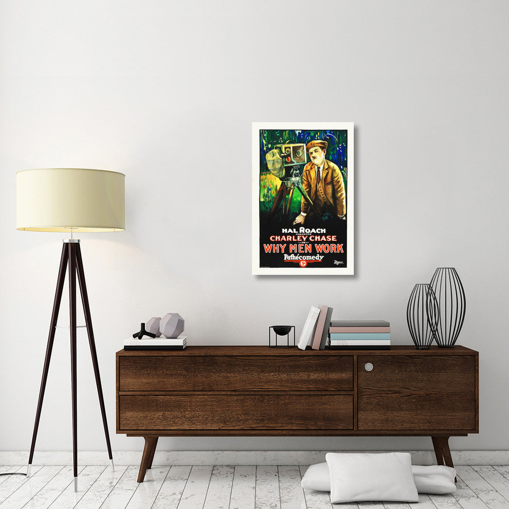 "Why Men Work" Stretched Canvas Giclee by Hollywood Photo Archive, 24x36"