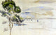 Paul Cezanne Pine Tree in the Arc Valley, 18"x27" Wall Decal