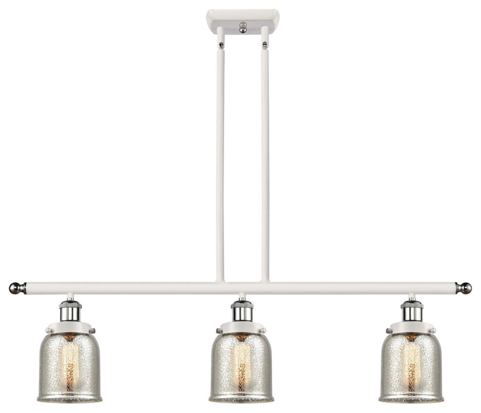 Innovations 916-3I-WPC-G58-LED 3-Light Island Light, White, Polished Chrome