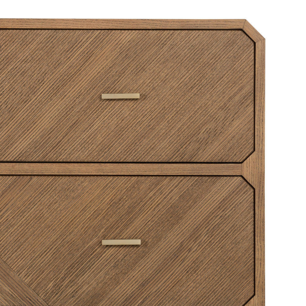 Caspian 6 Drawer Dresser-Nat Ash Veneer