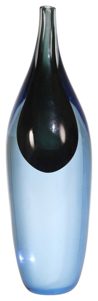 Glass 14" Decor, Blue