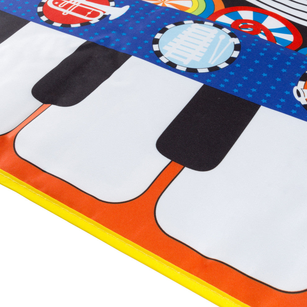 Toddler Piano Keyboard Mat With Musical Keys and Instrument Sounds