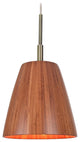 Sorg Bamboo 3-Light Pendant, Brass, Mini-Pendant