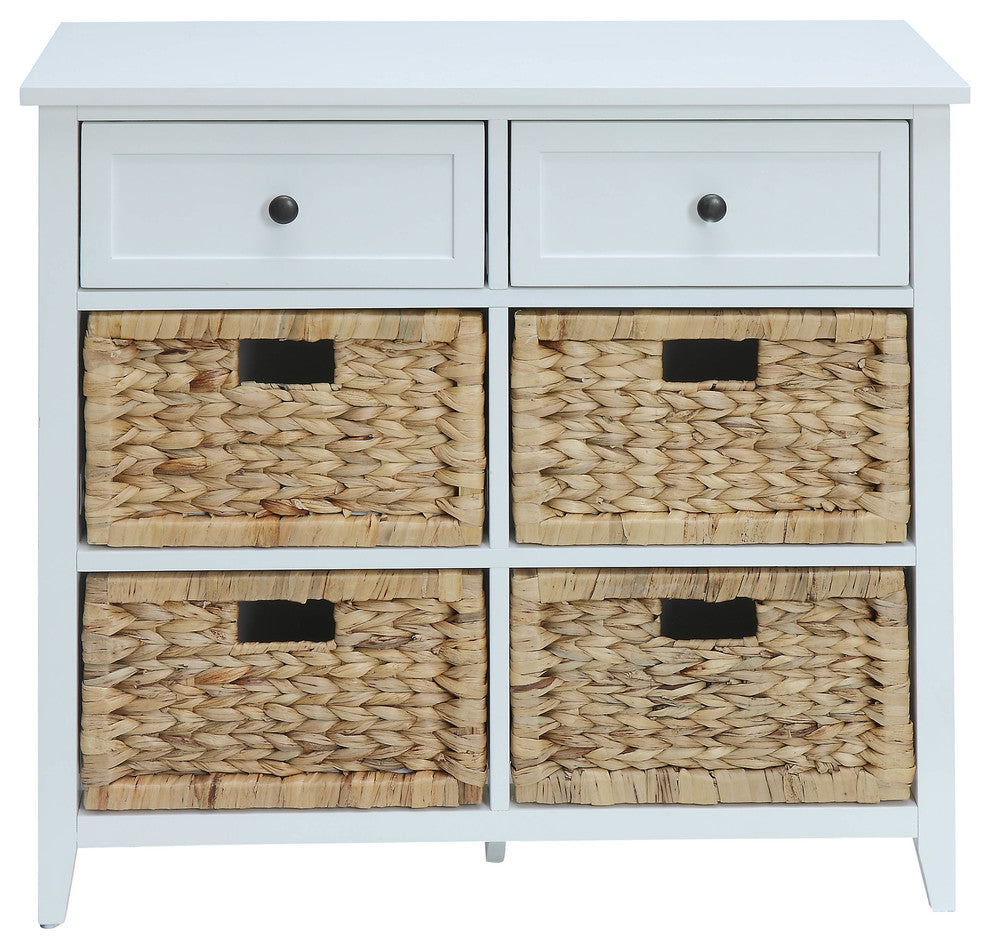 Flavius 6-Drawer Accent Chest, White