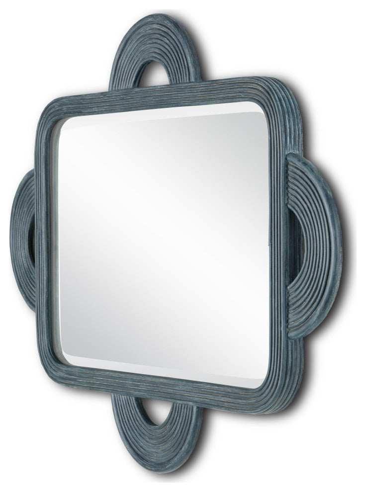 Santos Vintage Navy Rectangular Mirror