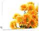 Orange Flowers Chrysanthemum, Floral Canvas Art Print, 20"x12"