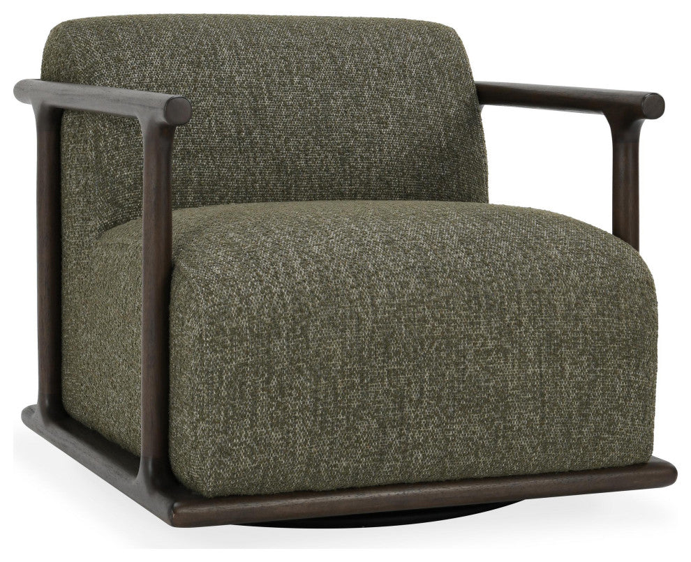 Kosas Home Lucia Green Boucle Swivel Accent Chair
