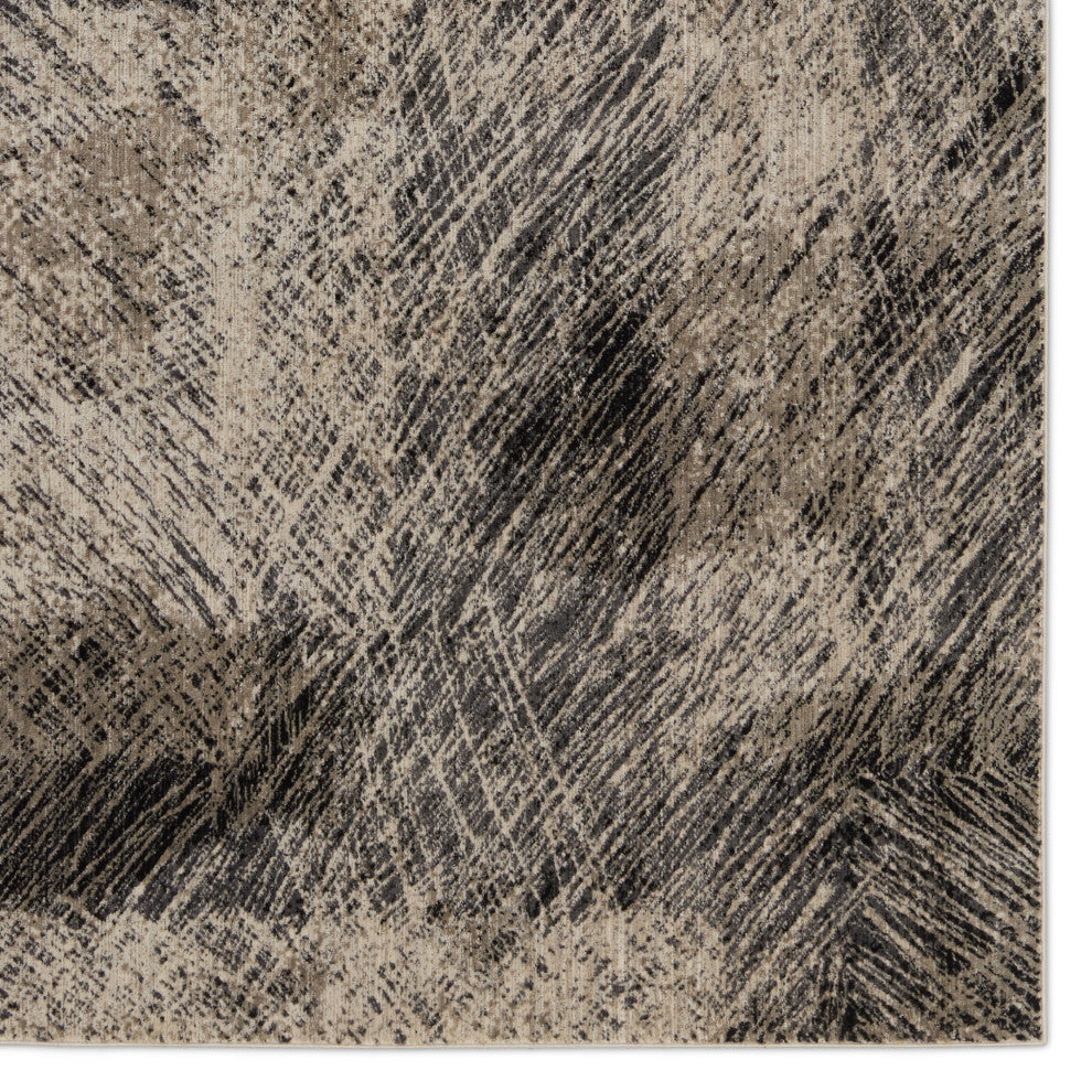 Jaipur Living Dairon Abstract Black/ Taupe Area Rug 5'3"X8'