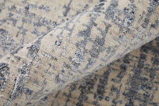 Kinton Modern Abstract, Blue/Ivory/Gray, 10'x14' Area Rug