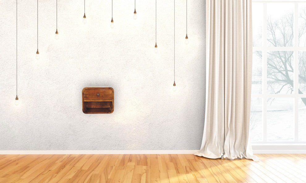 Mini Curve Floating Nightstand