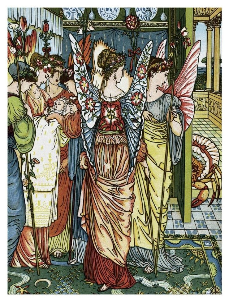 "Hind in the Wood - The Baby" Digital Paper Print by Walter Crane, 20"x26"