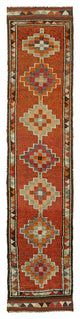 Rug N Carpet - Hand-knotted Anatolian 3' 1" x 11' 6" Rustic Runner Rug