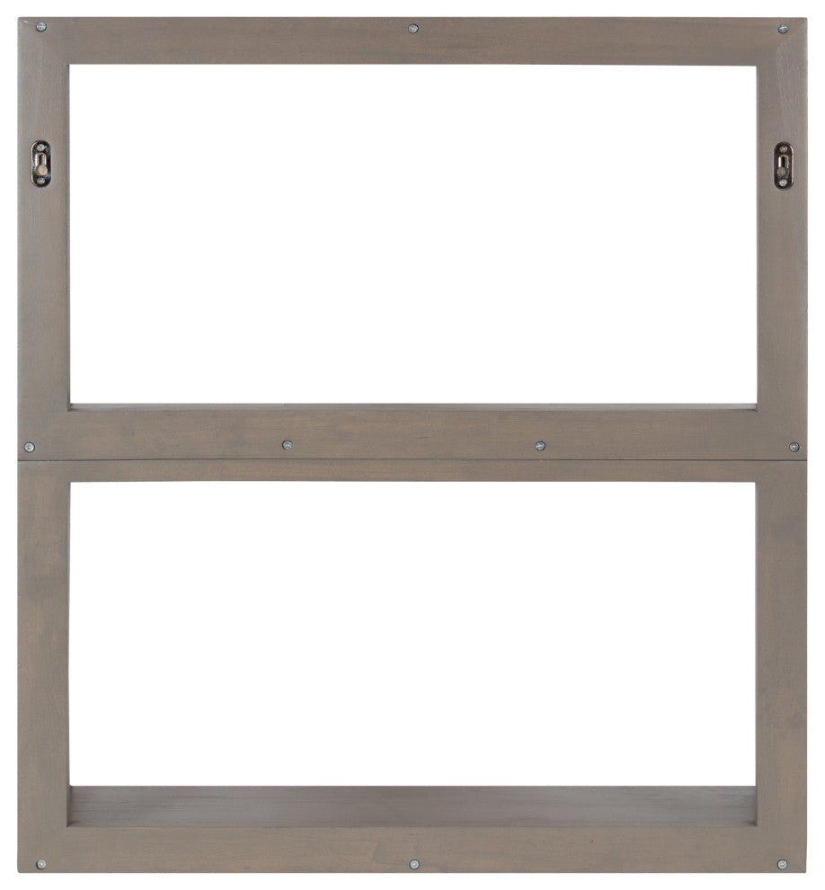 Raines Wood Wall Shelf, Gray 25x8x28