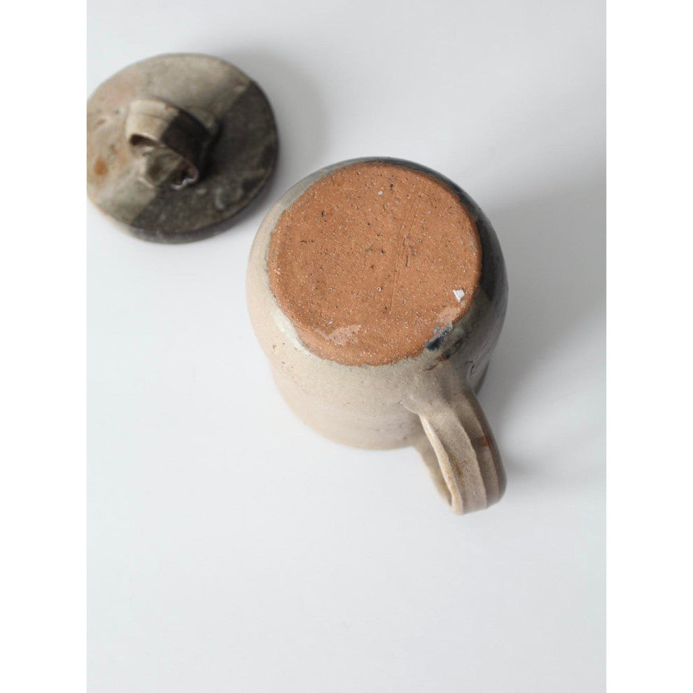 Consigned, Vintage Studio Pottery Mug with Lid