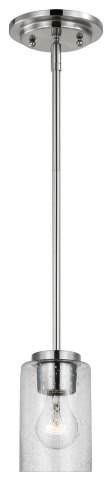 Oslo 1-Light Mini-Pendant, Brushed Nickel