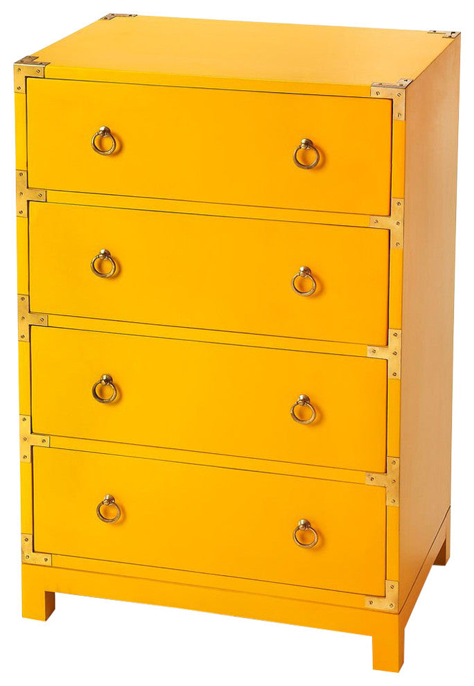 Butler Ardennes Yellow Campaign Accent Chest