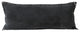 Ox Bay Handwoven Black Bordered Organic Cotton Pillow Cover, 14"x36"