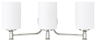 3 Light 21.625 in. Polished Nickel Vanity Light