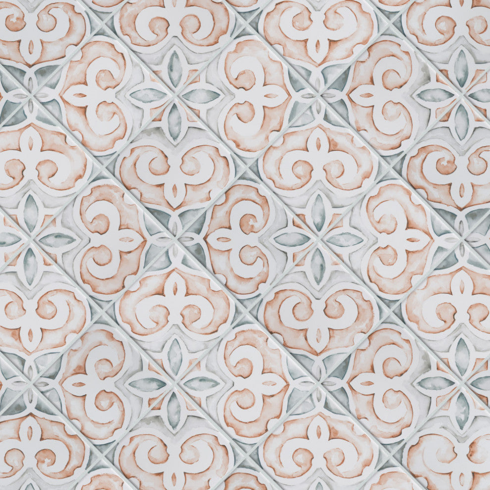 Saint Germain Chaud Deco Simone Porcelain Floor and Wall Tile