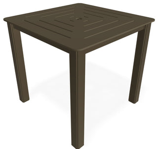 21" Square Marine Grade Outdoor End Table, Beachwood